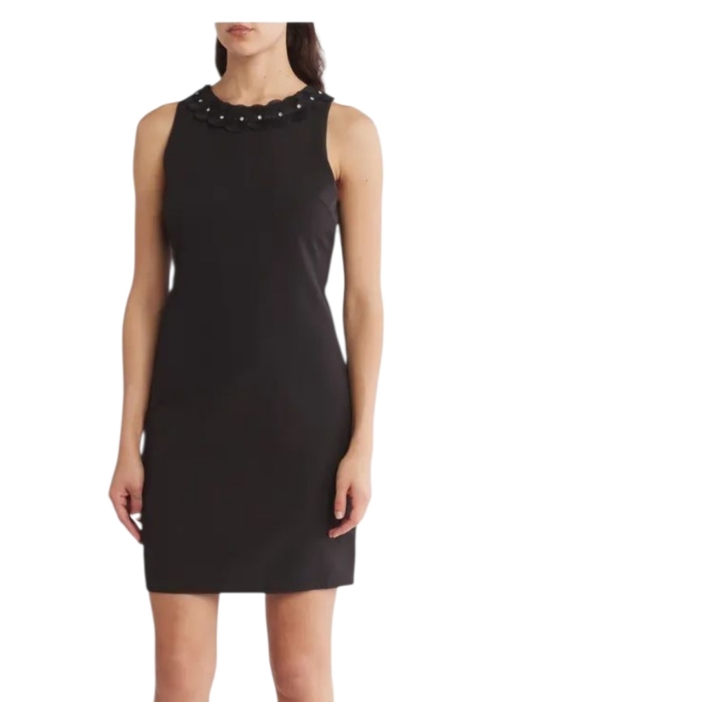 Sam Edelman Black Embellished Mini Dress, Size 4
